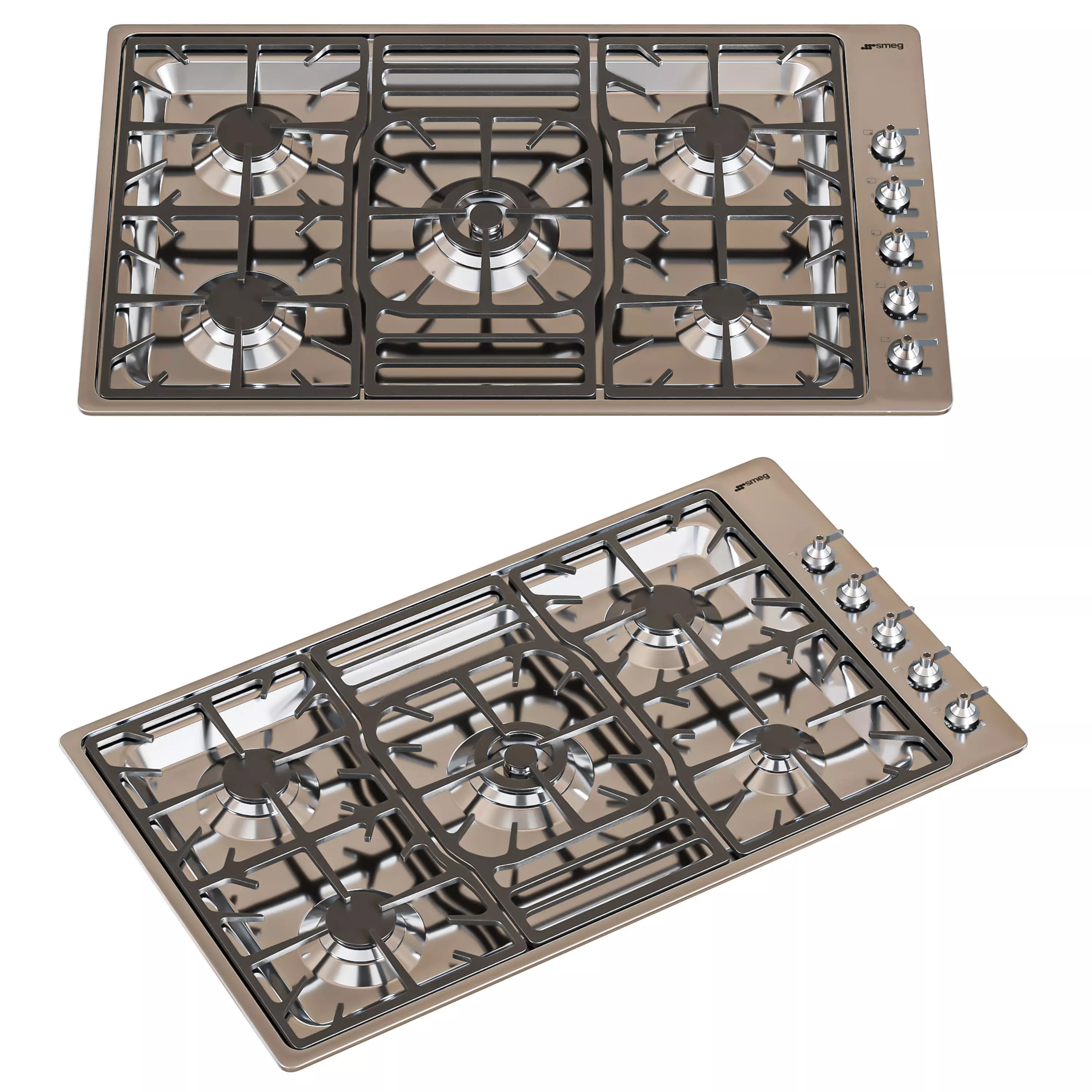 Smeg appliance set 3D model_3