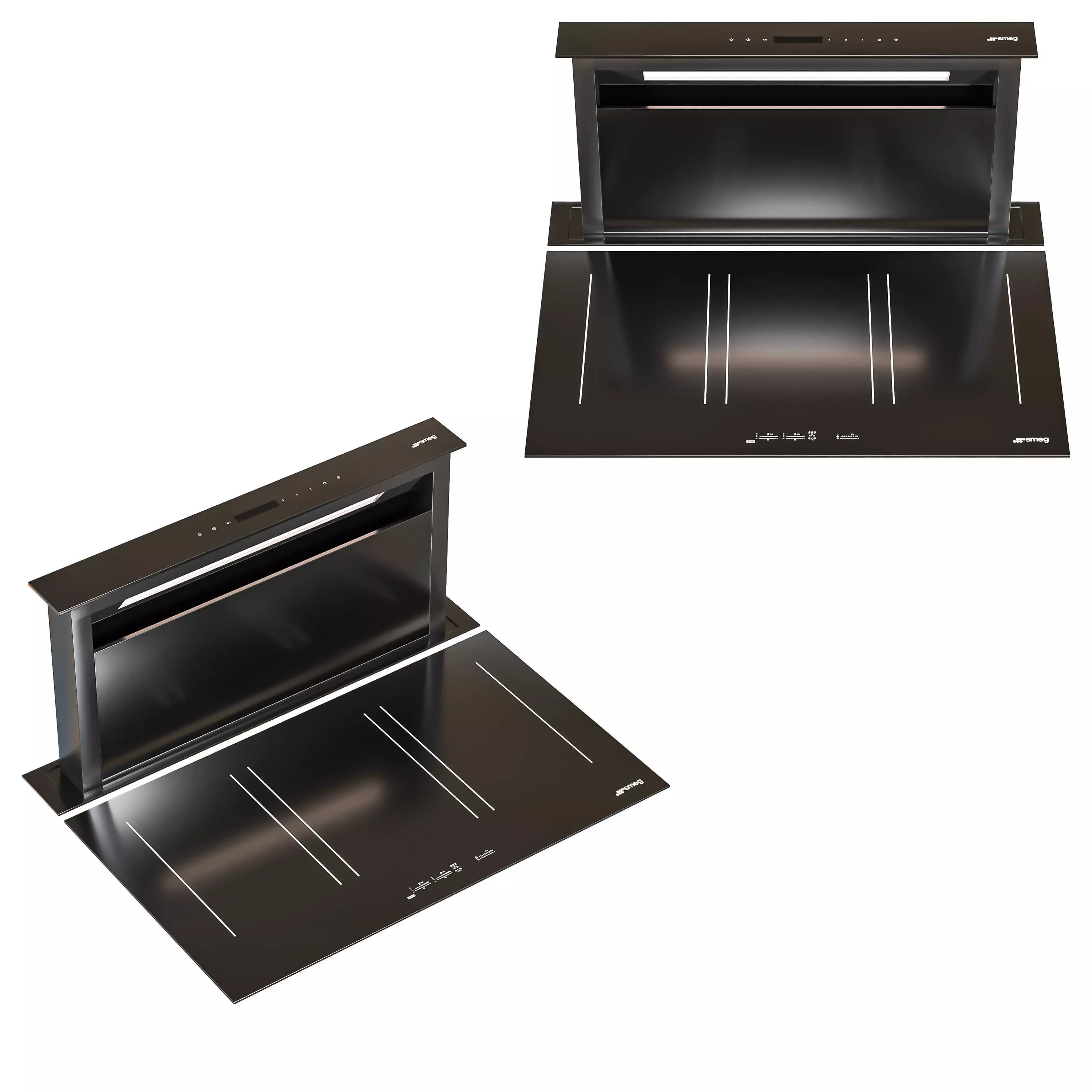 Smeg appliance set 3D model_1