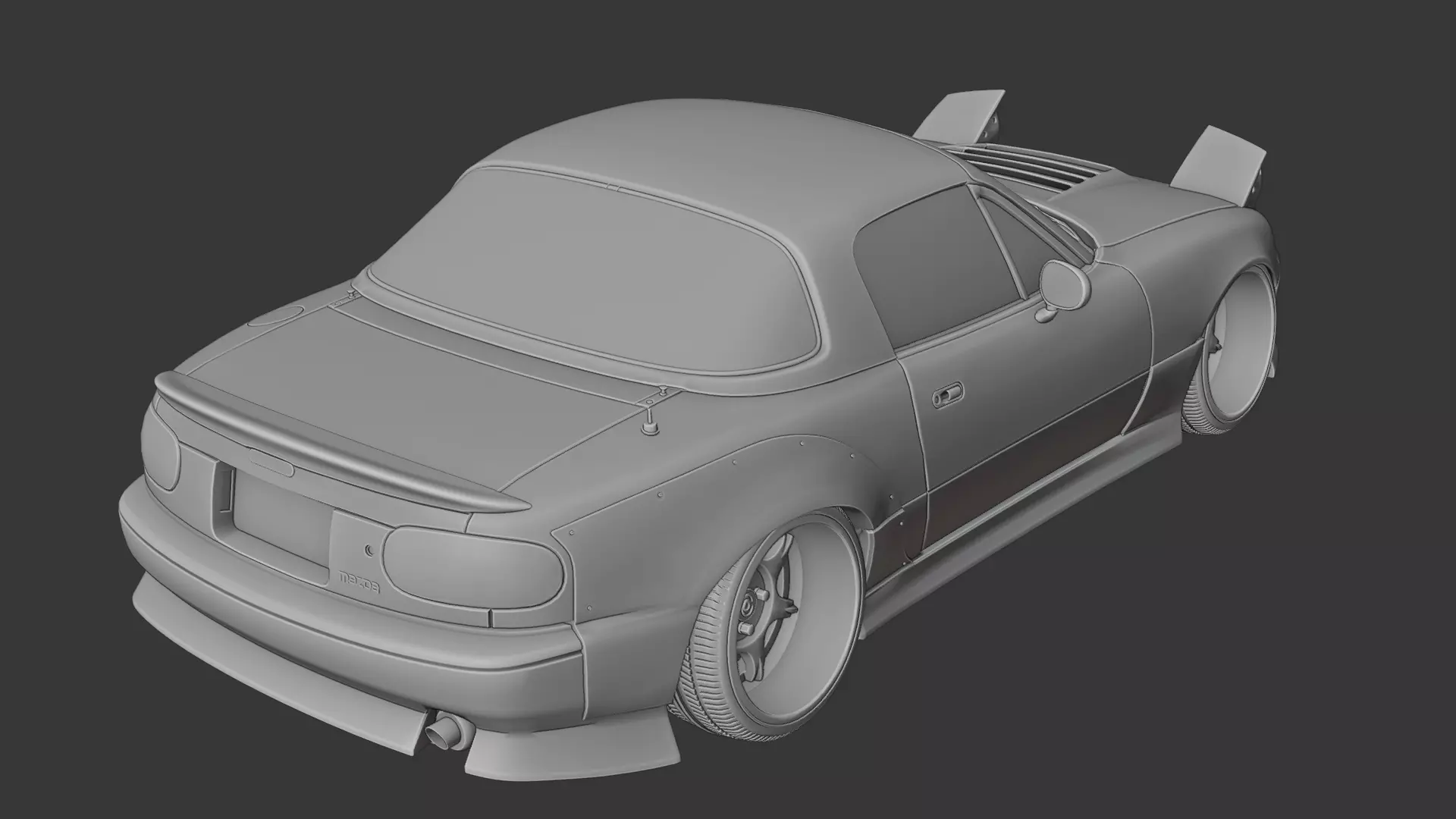 Mazda Miata mx5 3D print model_3