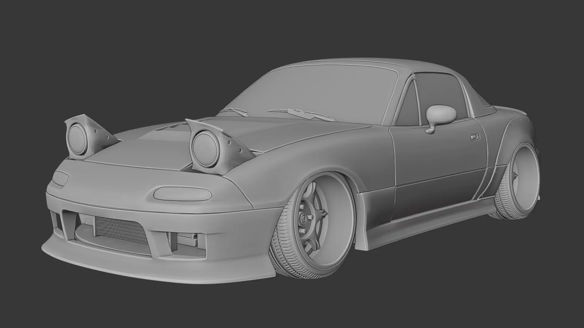 Mazda Miata mx5 3D print model_10