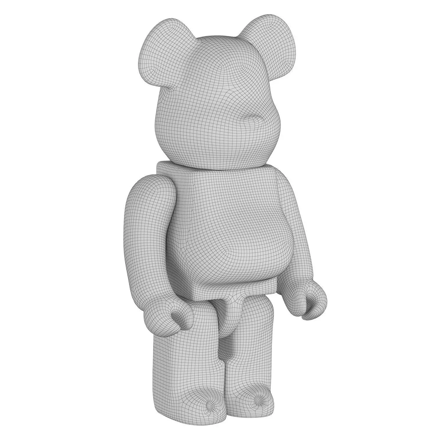 Bear Sculpture 3D model_5