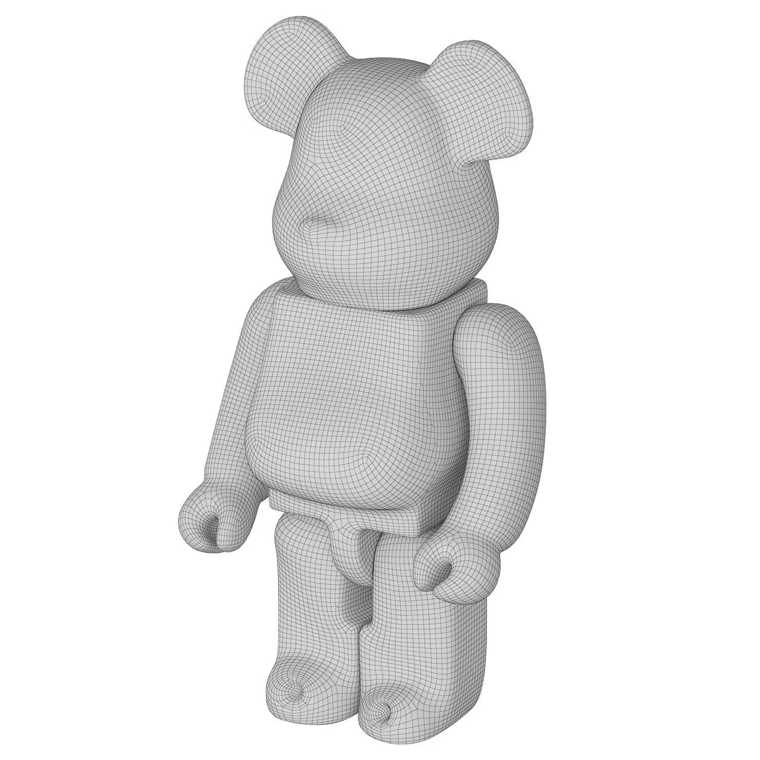 Bear Sculpture 3D model_6