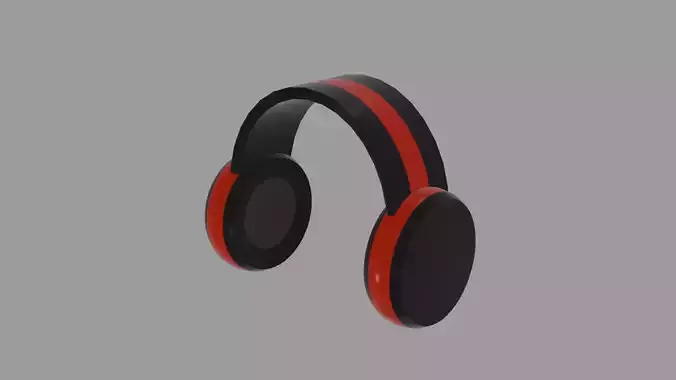 Red and Black color Headset