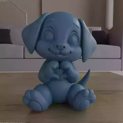 Cute Puppy Heart Hands STL for Dog Lovers