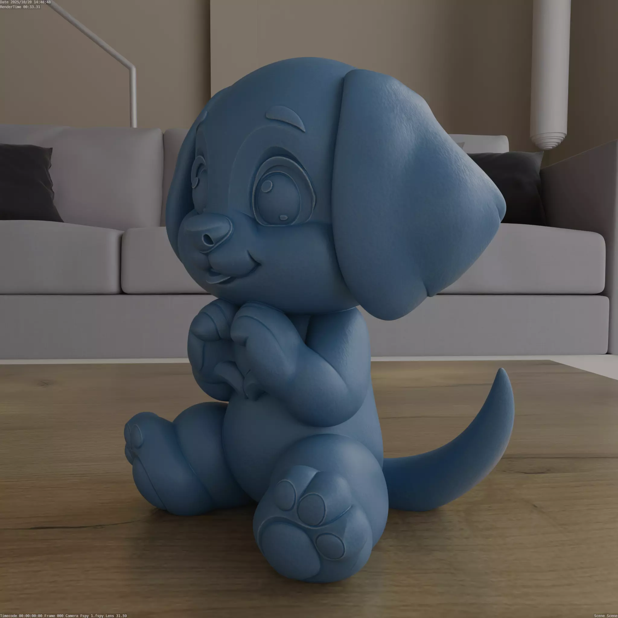 Cute Puppy Heart Hands STL for Dog Lovers 3D print model_1