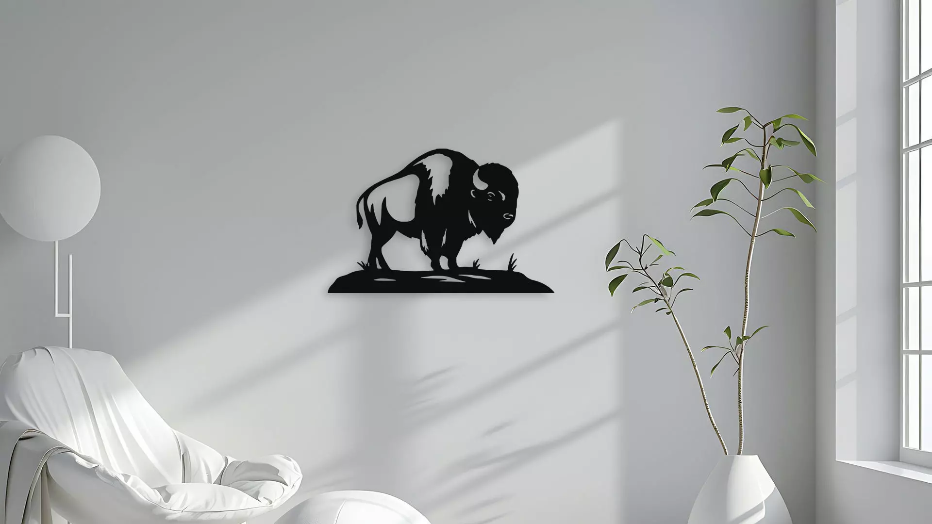Majestic Buffalo Wall Decor 3D model_4