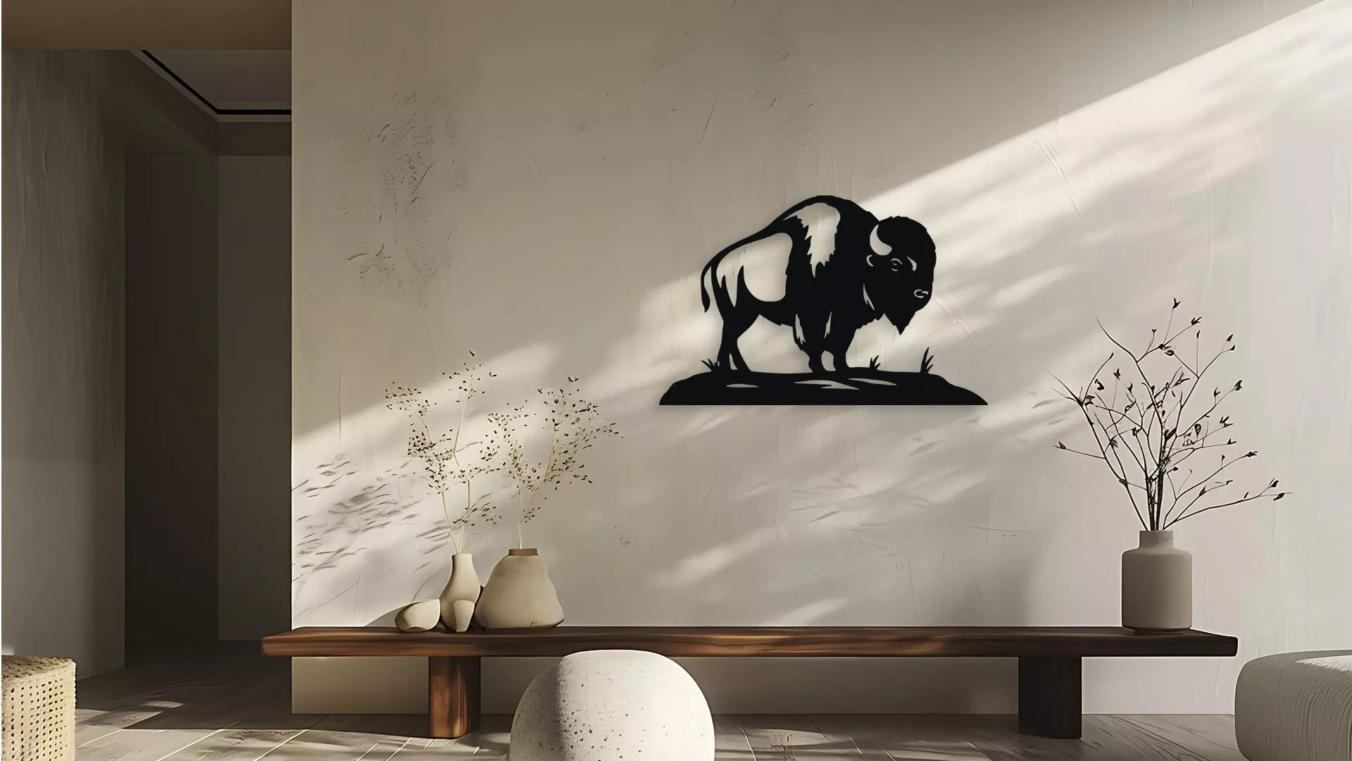 Majestic Buffalo Wall Decor 3D model_0