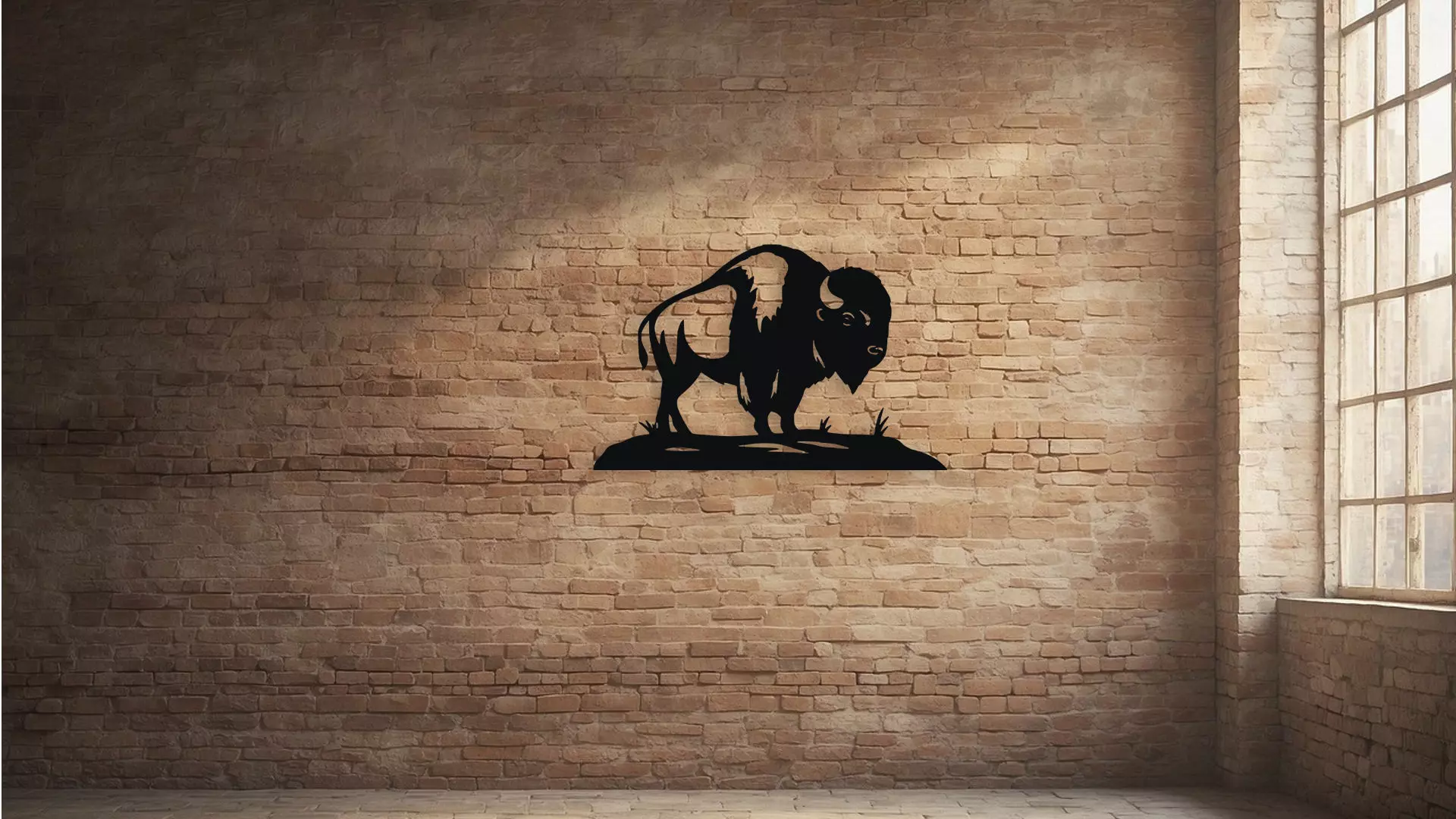 Majestic Buffalo Wall Decor 3D model_2