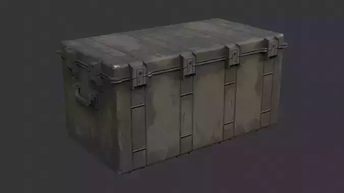 Beige Rugged Plastic Storage Case