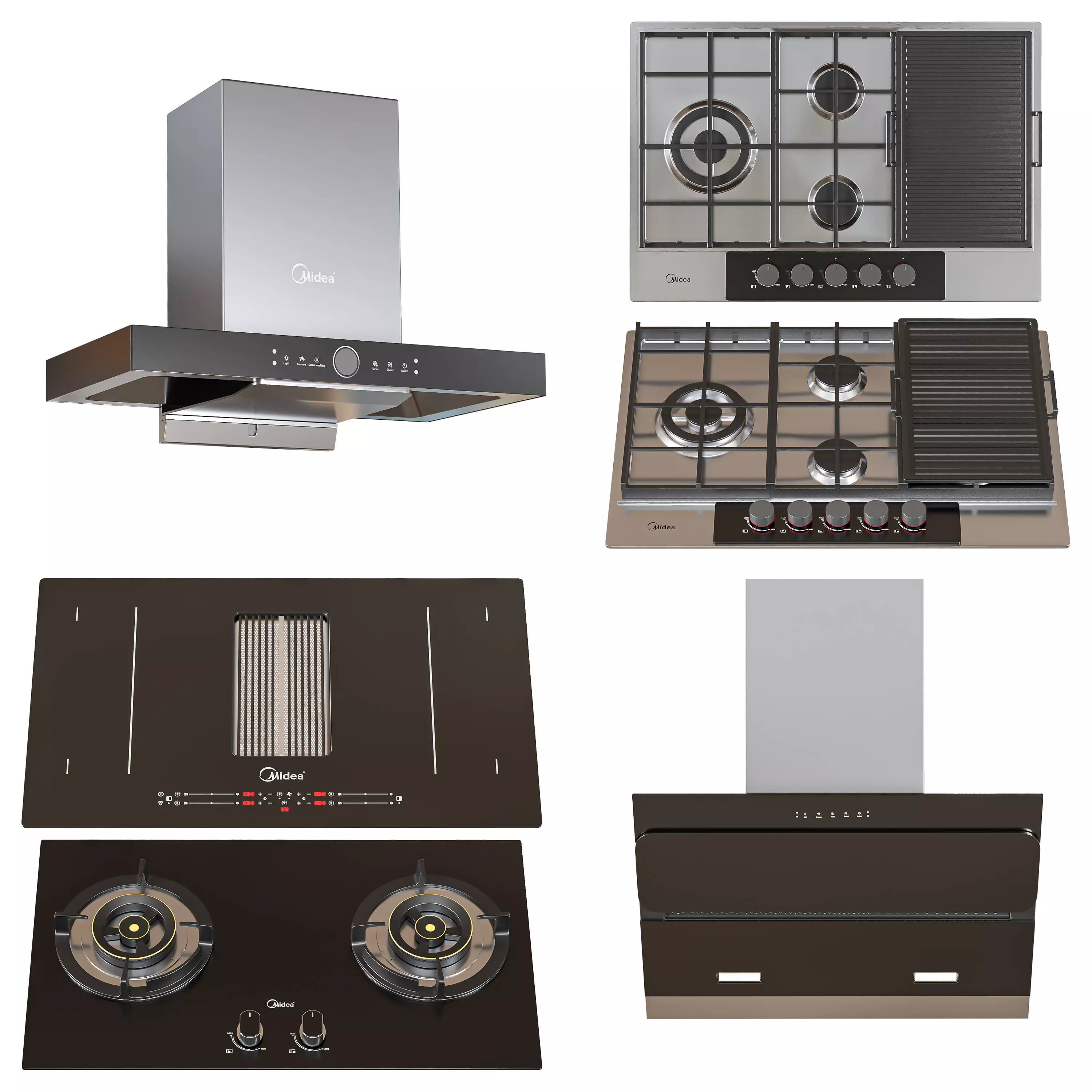 Midea appliance set 3D model_0