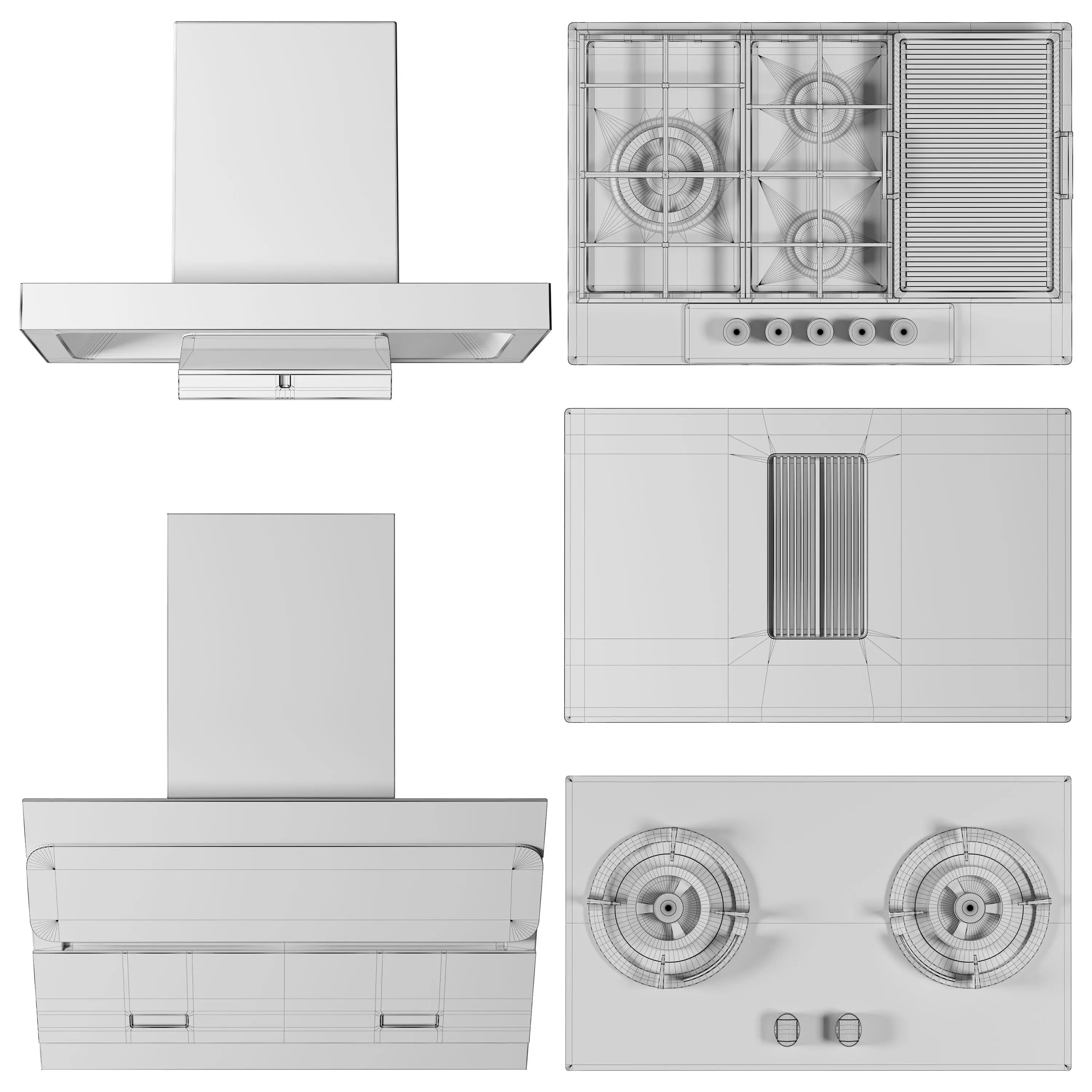 Midea appliance set 3D model_6