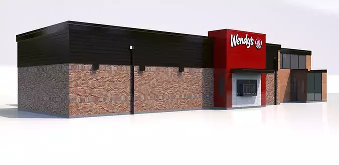 Fast Food Restaurant Collection 3D model 7