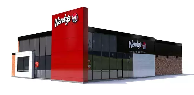 Fast Food Restaurant Collection 3D model 4