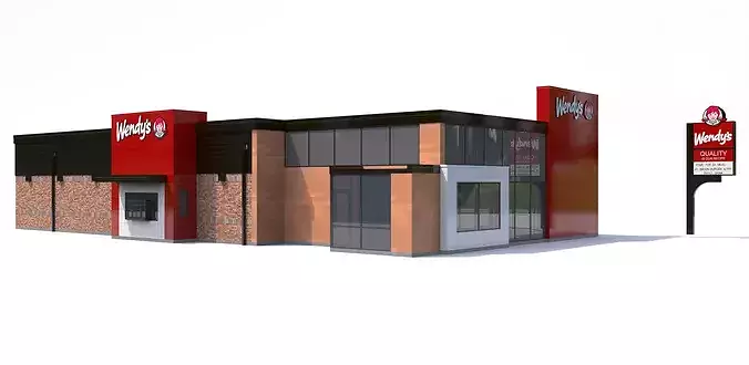 Fast Food Restaurant Collection 3D model 2