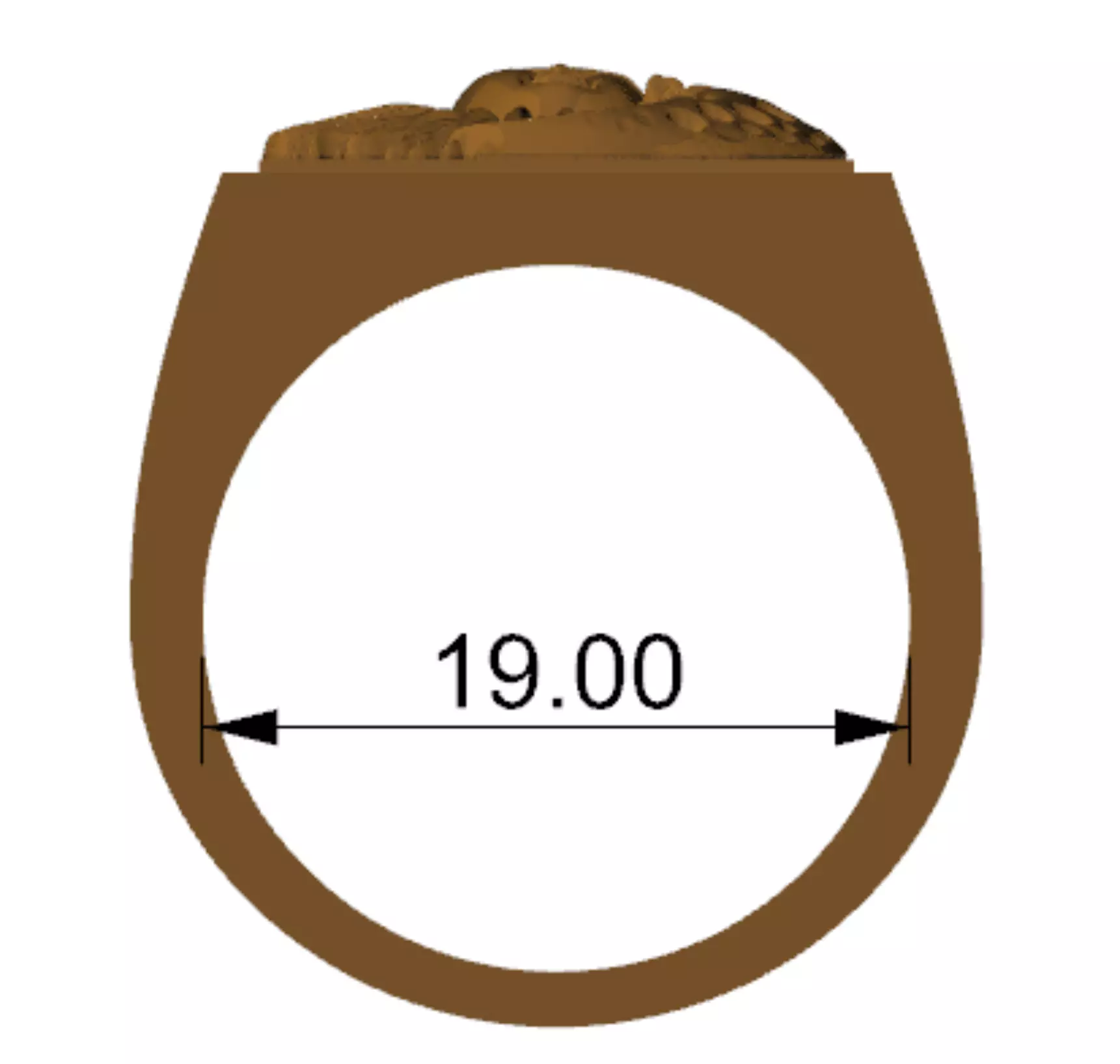 sun and moon rings 3D print model_2