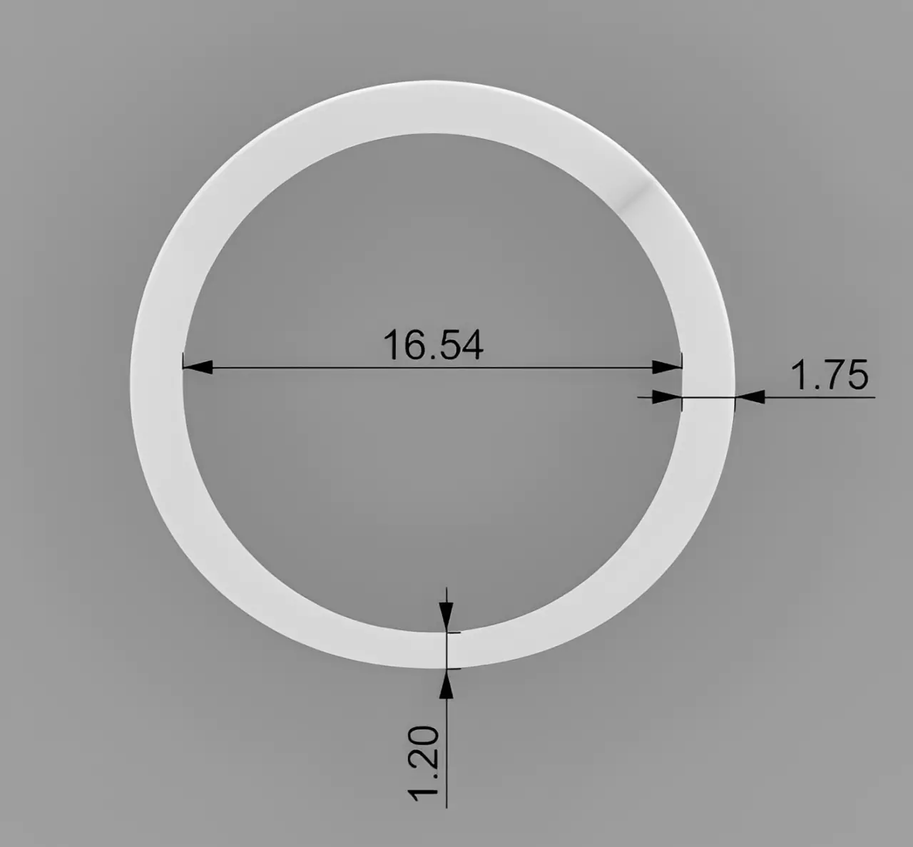 Minimalist Eye Ring Design 3D Model for Printing and Casting 3D print model_2