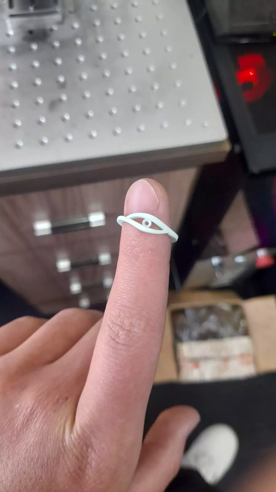 Minimalist Eye Ring Design 3D Model for Printing and Casting 3D print model_4