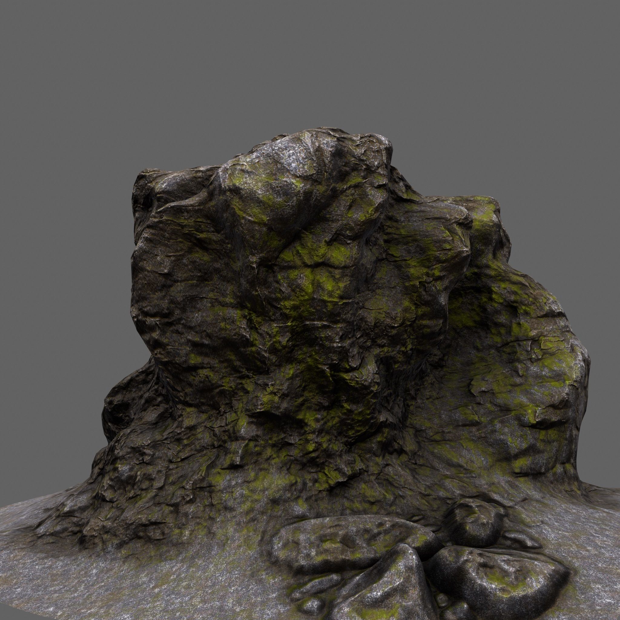 Rocks rock texture Low-poly 3D model_11