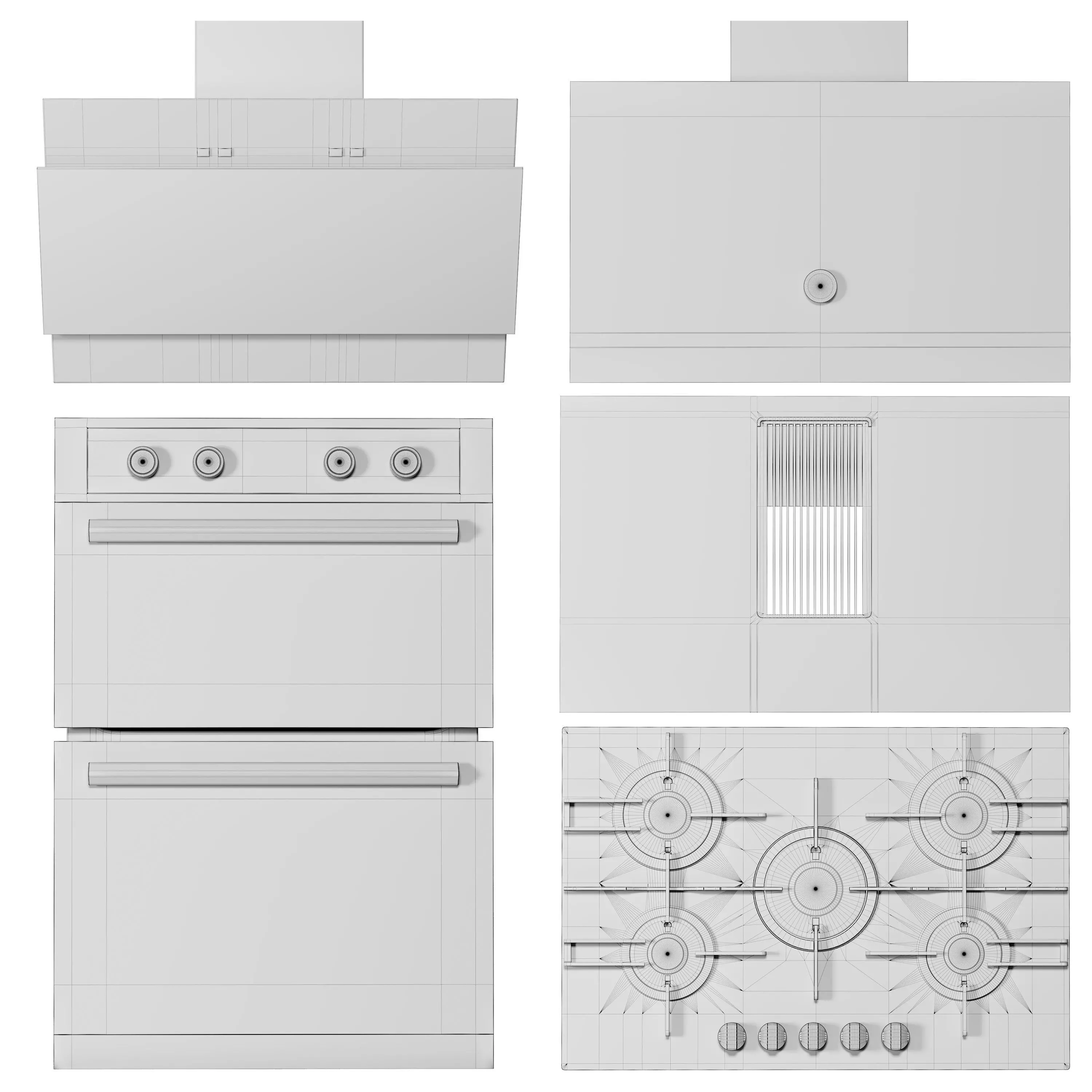 Hotpoint appliance set 3D model_6