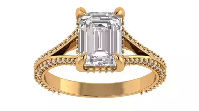 Emerald Engagement Ring