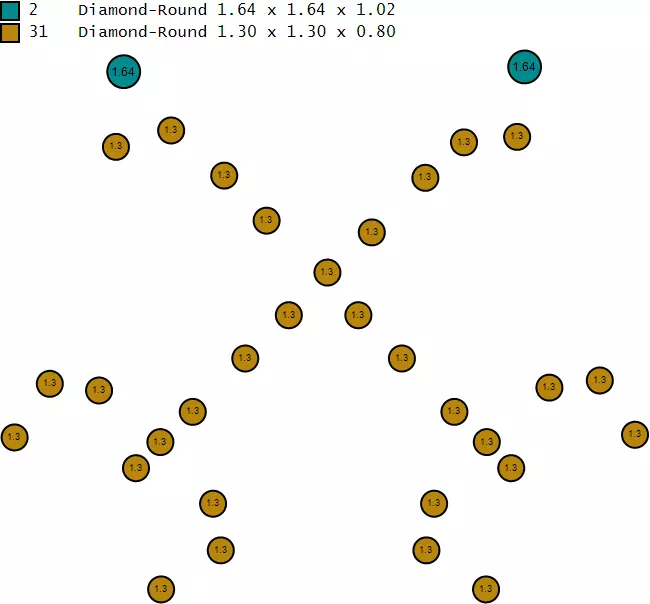 Geometric Diamond Cross Pendant 3D print model_6