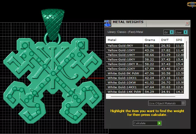 Geometric Diamond Cross Pendant 3D print model_5