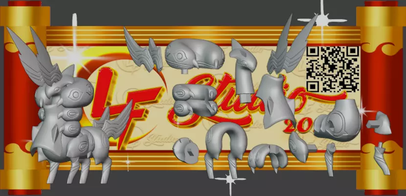 Pokemon Mega Scolipede 3D print model_1