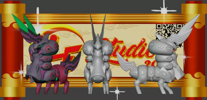 Pokemon Mega Scolipede 3D print model_0