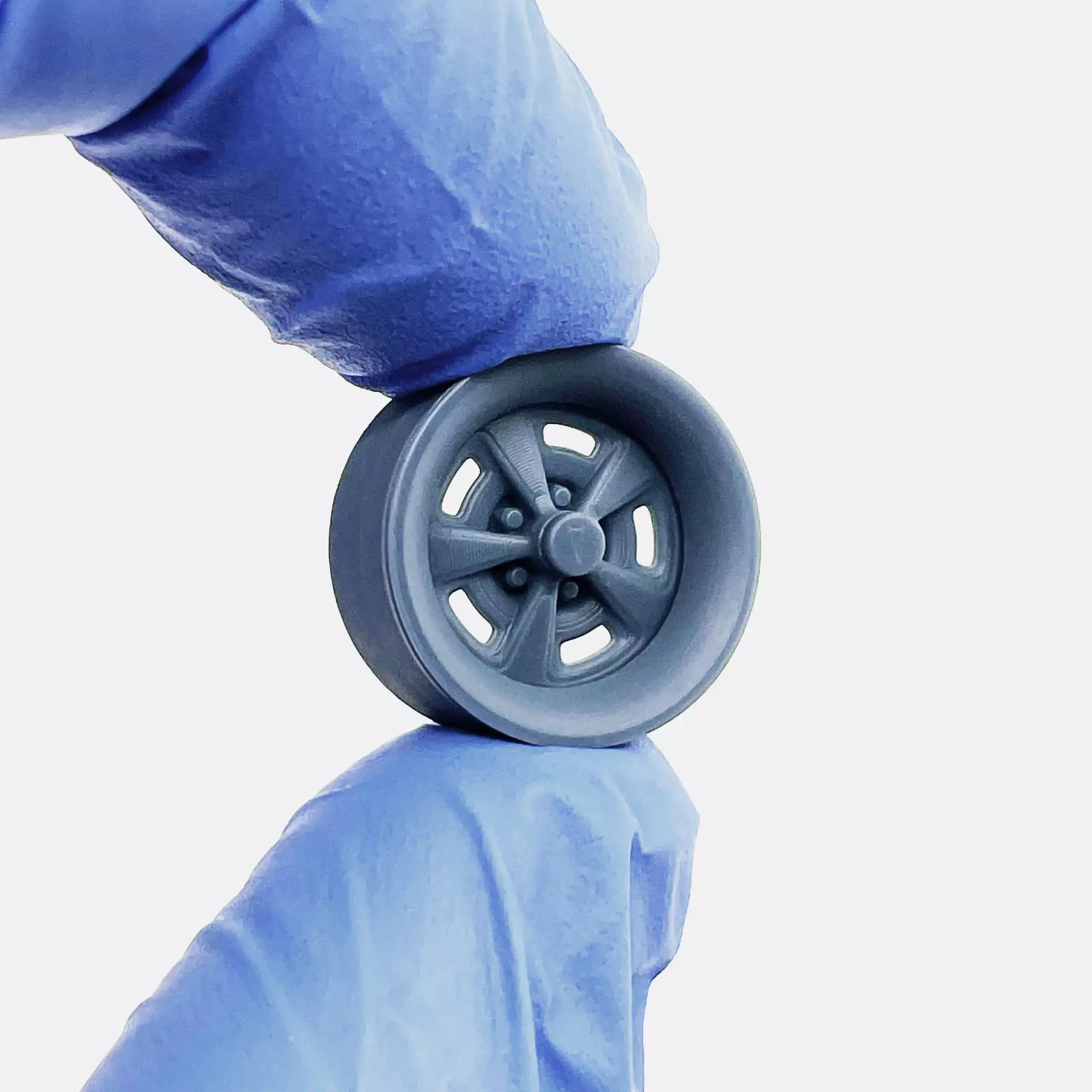 15x7 Pontiac Rallye II Wheel and Brake 3D print model_2