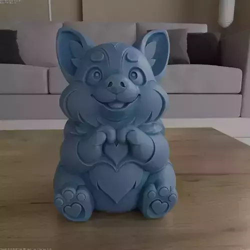 Cute Dog Heart Hands STL for dog lovers