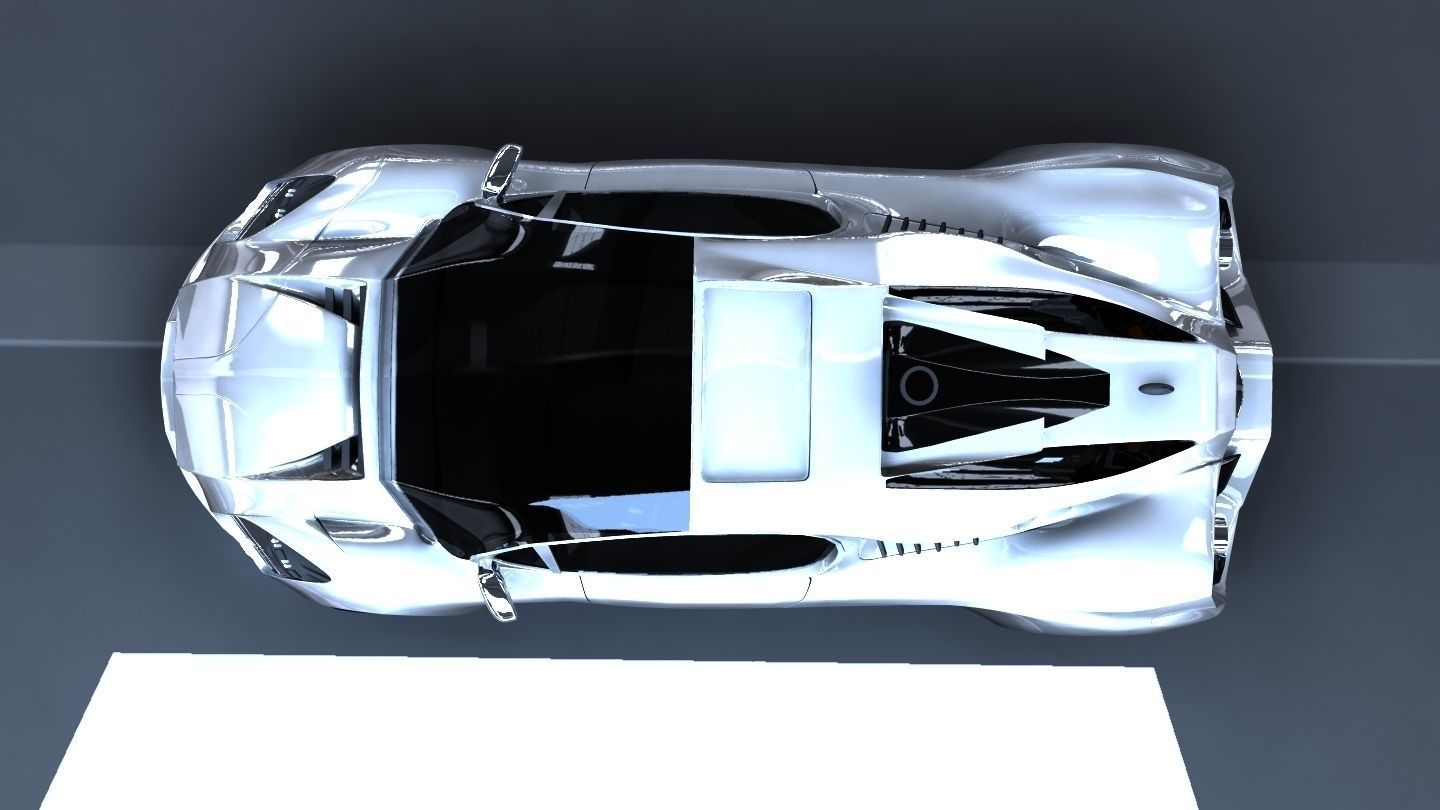 SpeedyFiberwheels futuristic sports car Free low-poly 3D model_5