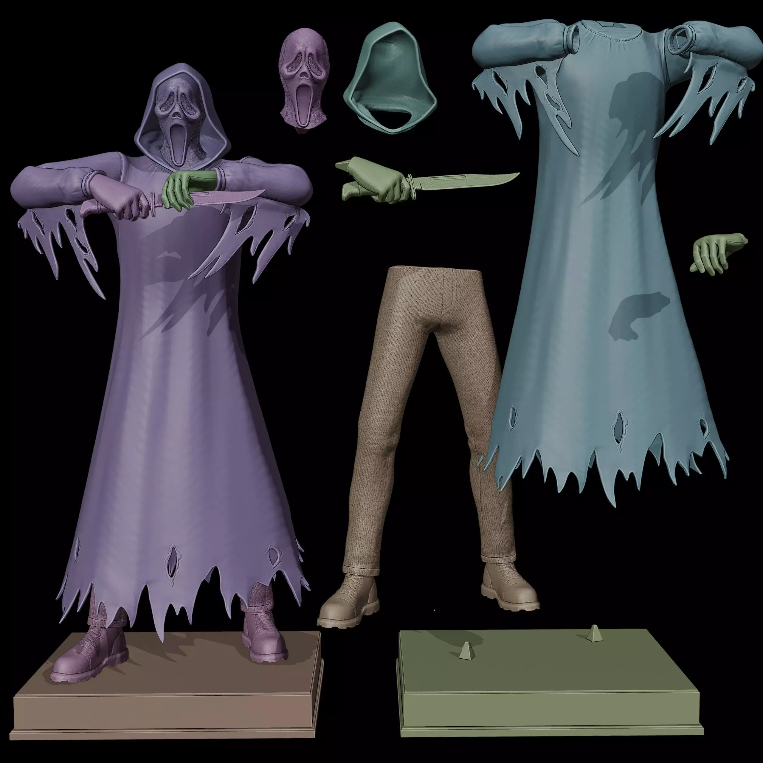 Ghost Face 3D print model_12