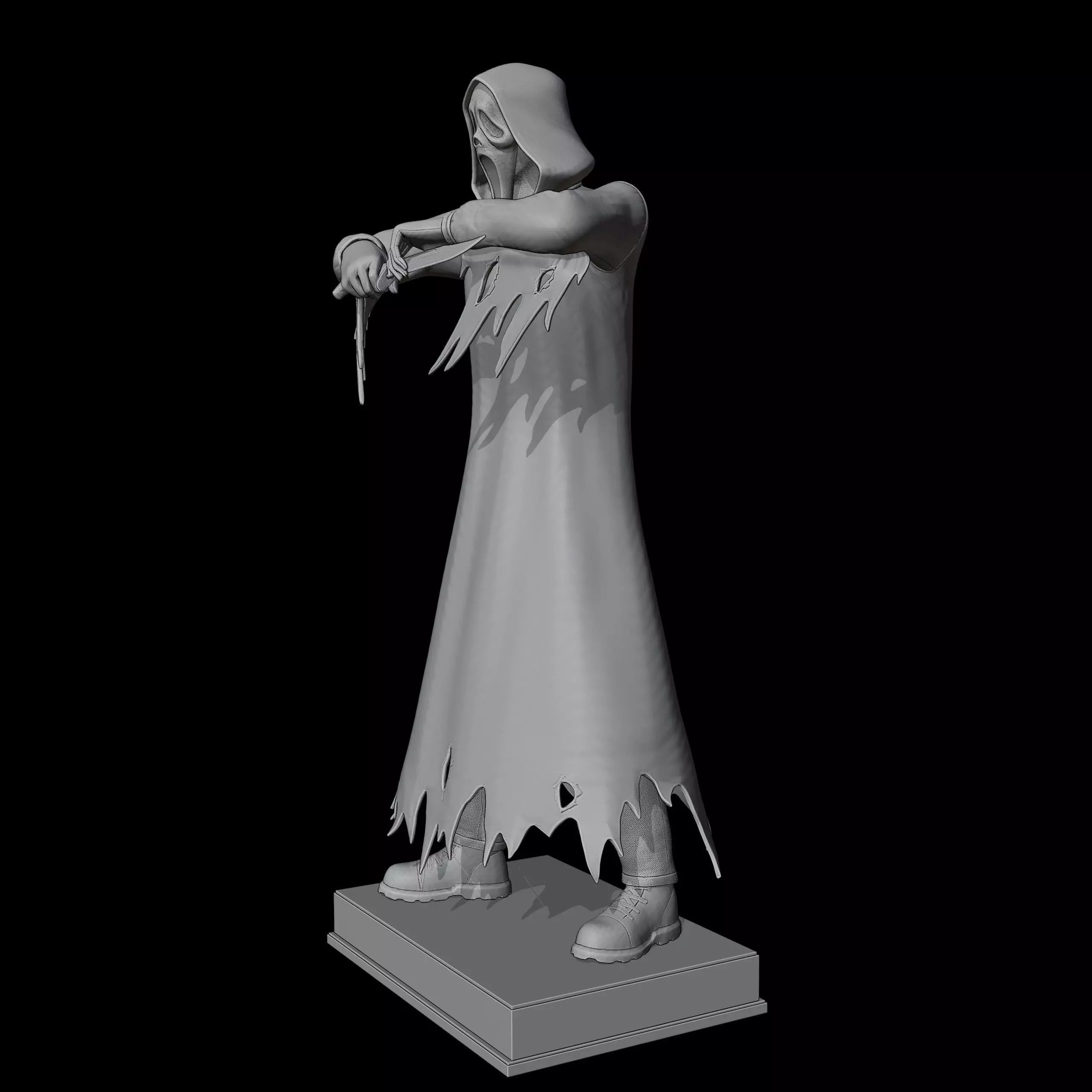 Ghost Face 3D print model_3