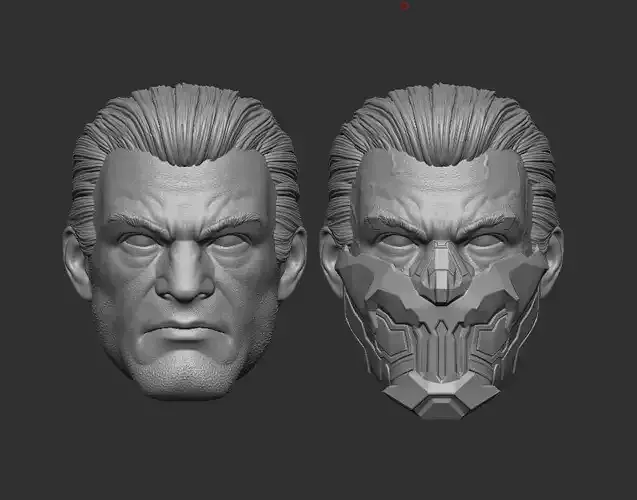 Glykhan The Punisher Headsculpt for Action Figures