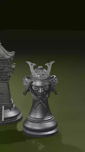 Samurai chess set