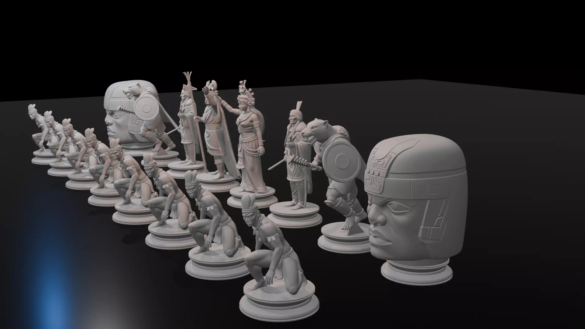 Natives american 3D print model_3