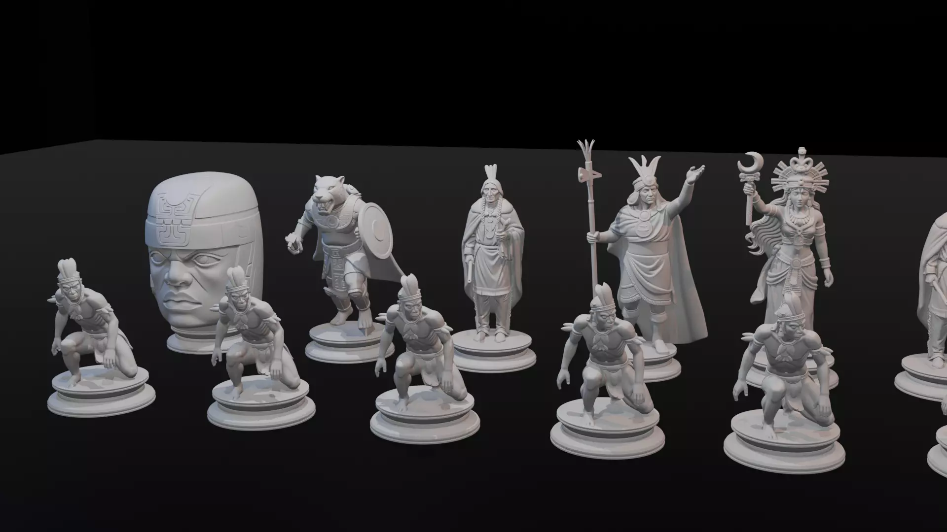 Natives american 3D print model_1
