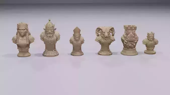 Dwarfs chess set