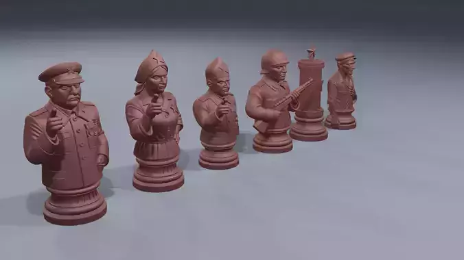 Communist chess set