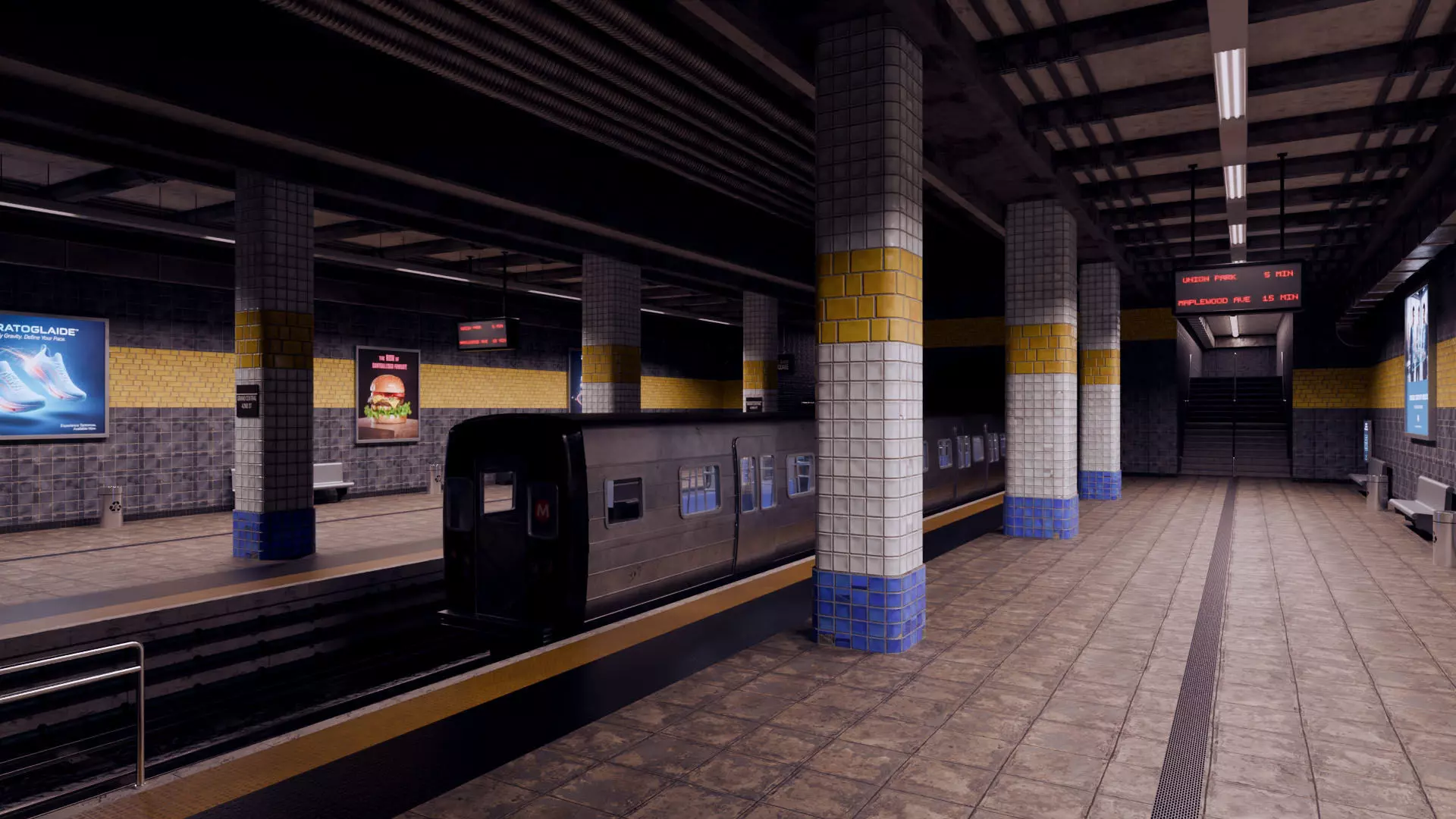 Underground Subway - Blender Scene 3D model_0