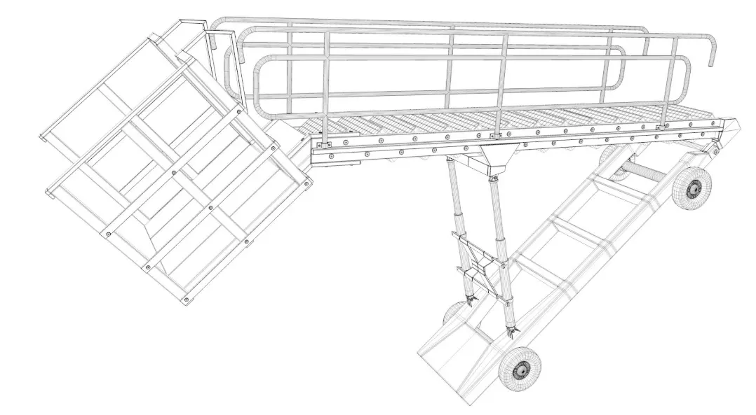 Passenger Steps 3D model_10