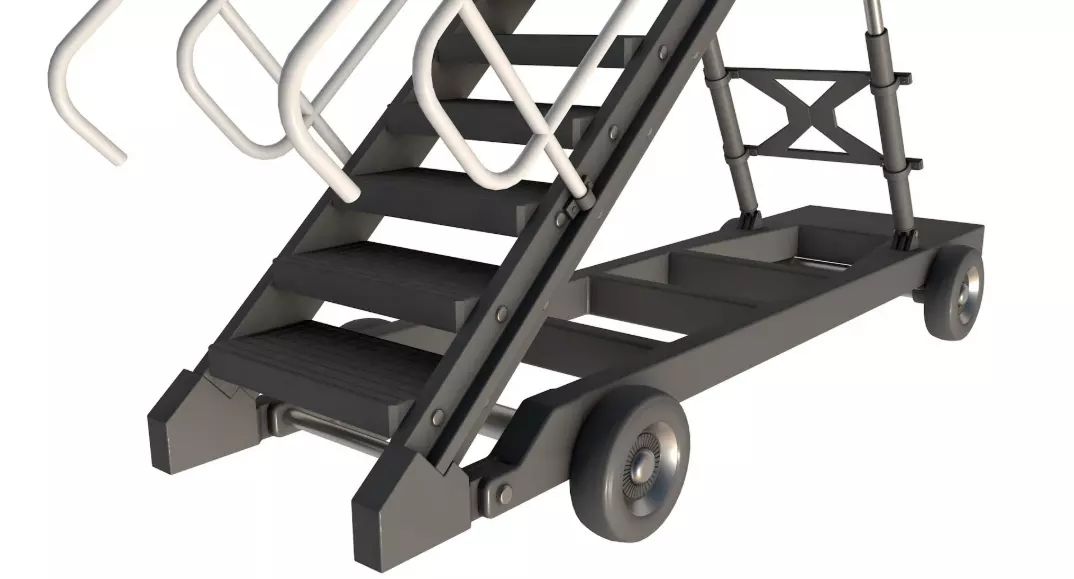 Passenger Steps 3D model_1