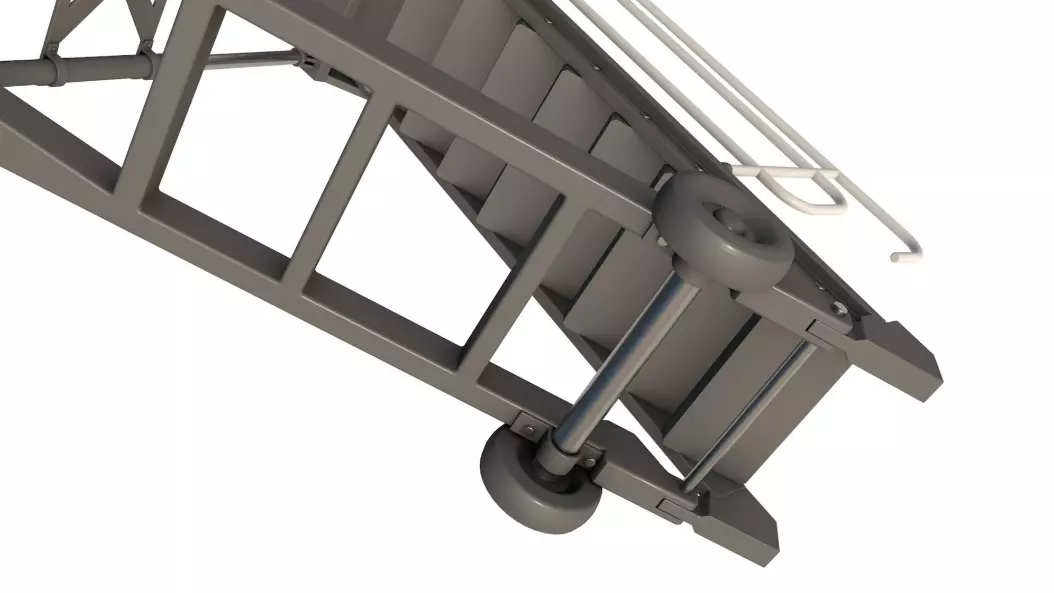 Passenger Steps 3D model_2