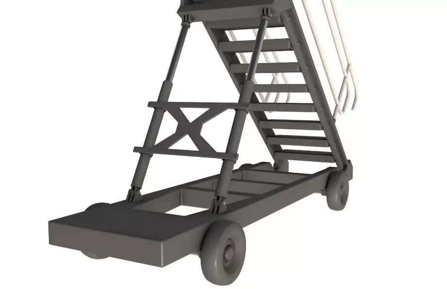 Passenger Steps 3D model_3