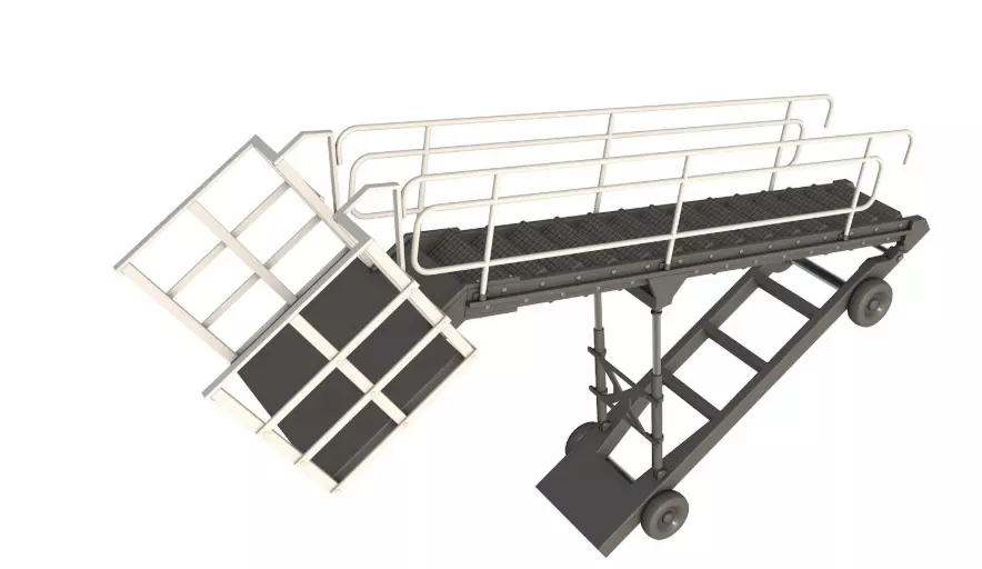 Passenger Steps 3D model_7