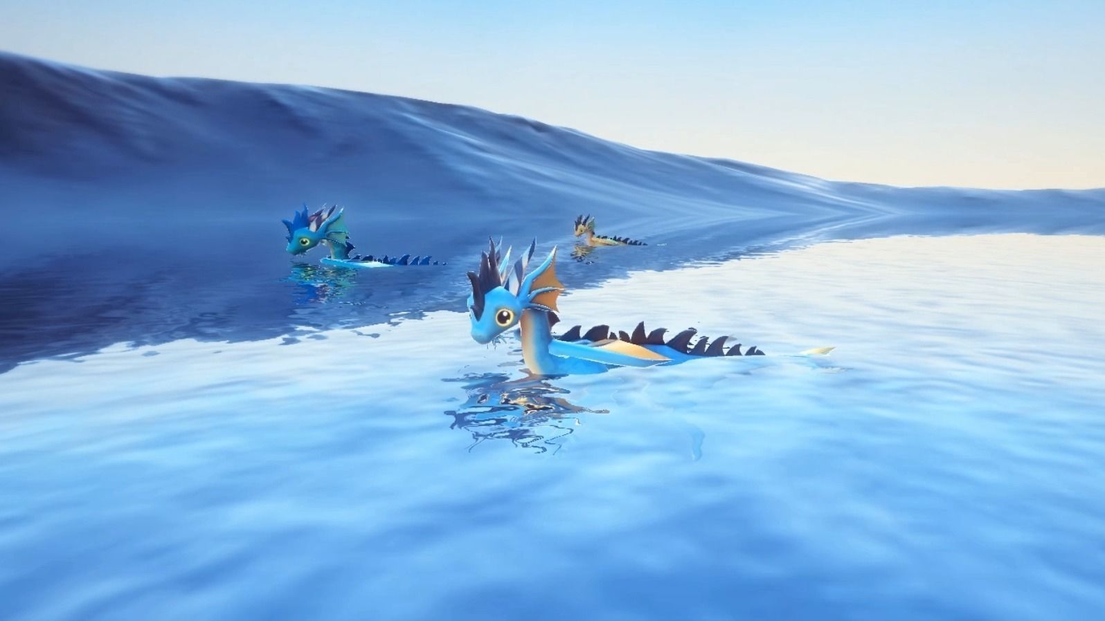 Little Dragons Sea Low-poly 3D model_11