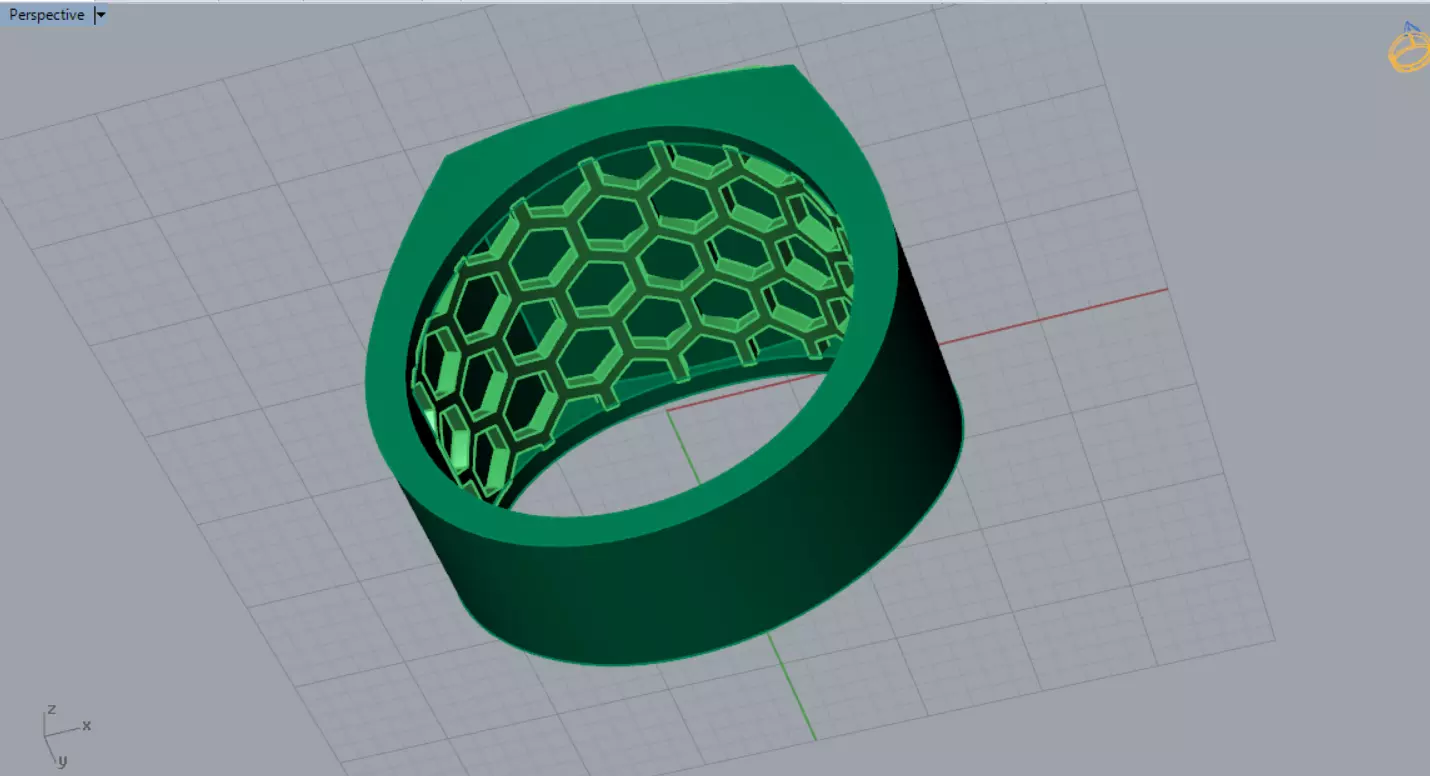 Square Signet Ring with Raised Puma Panther Motif mr0307 3D print model_9