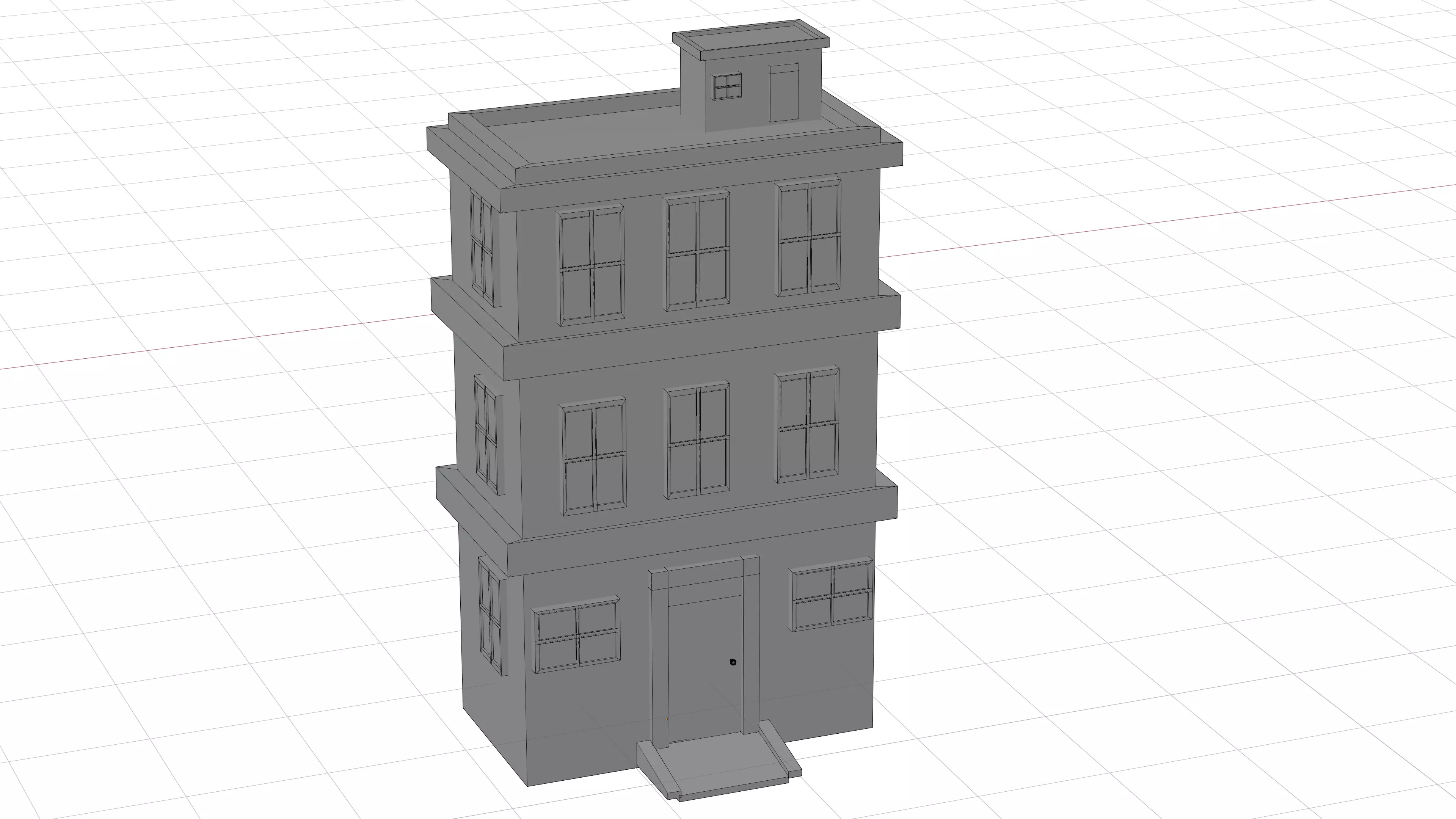 26 Low-Poly Buildings and Houses 3D Model Pack Low-poly 3D model_26