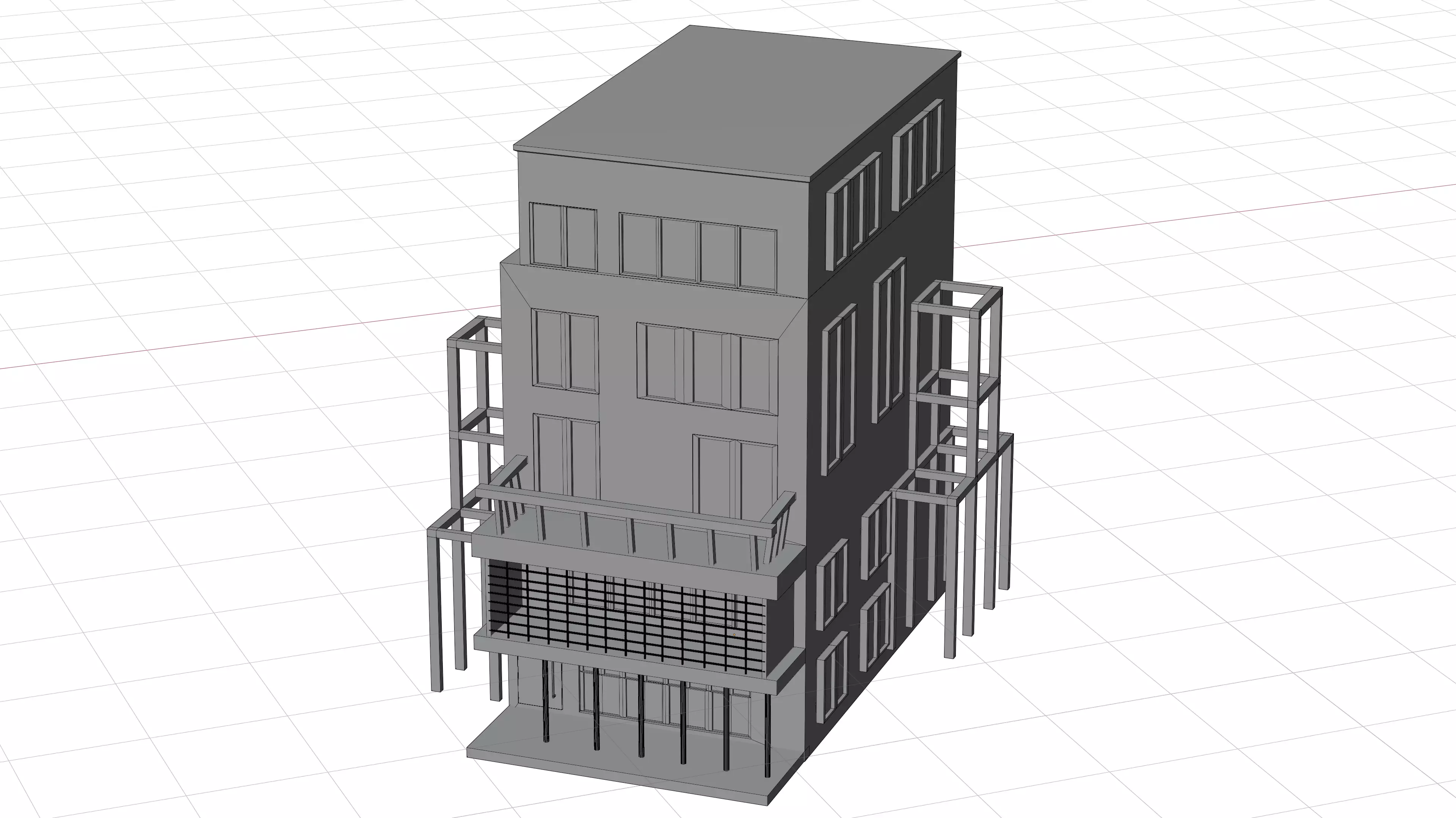 26 Low-Poly Buildings and Houses 3D Model Pack Low-poly 3D model_17