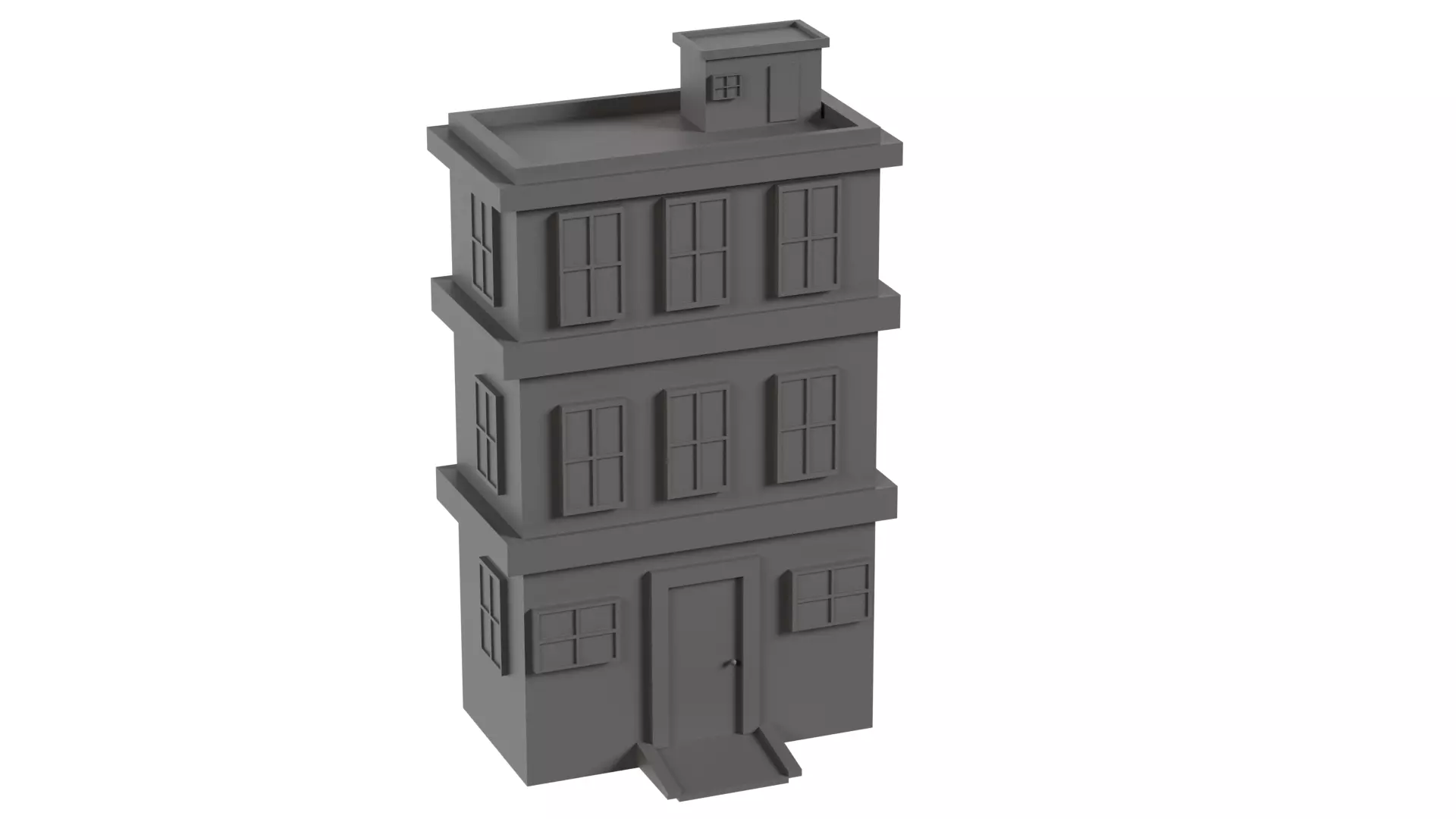 26 Low-Poly Buildings and Houses 3D Model Pack Low-poly 3D model_25